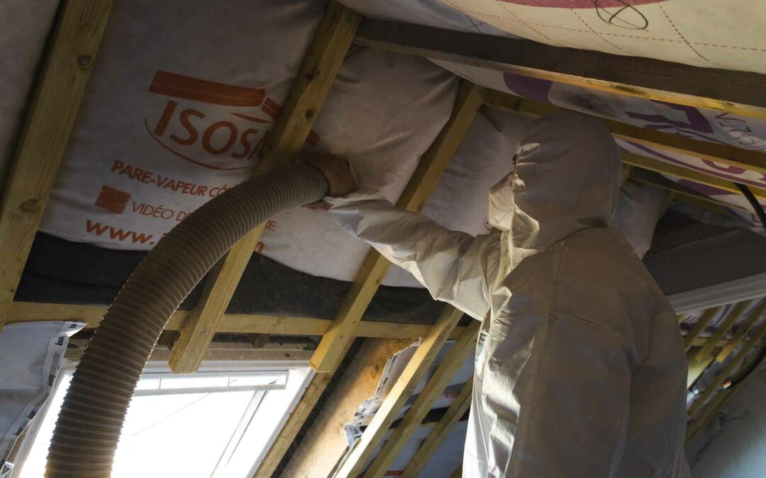 Chantier d’isolation et de réaménagement de combles à Landevant