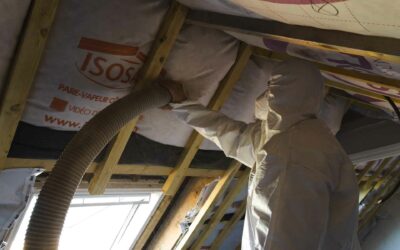 Chantier d’isolation et de réaménagement de combles à Landevant